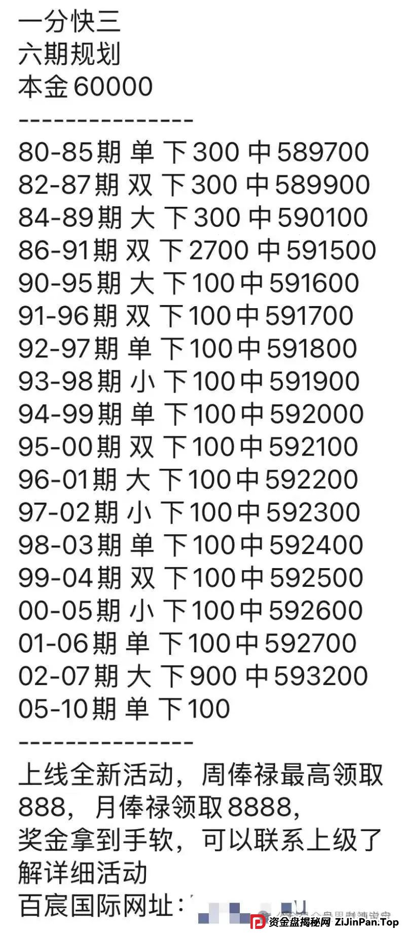 警惕！【百宸国际】彩票跟单资金盘濒临崩盘，投资者需紧急撤离！