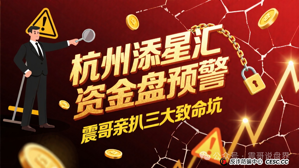 杭州添星汇资金盘预警：震哥亲扒三大致命坑