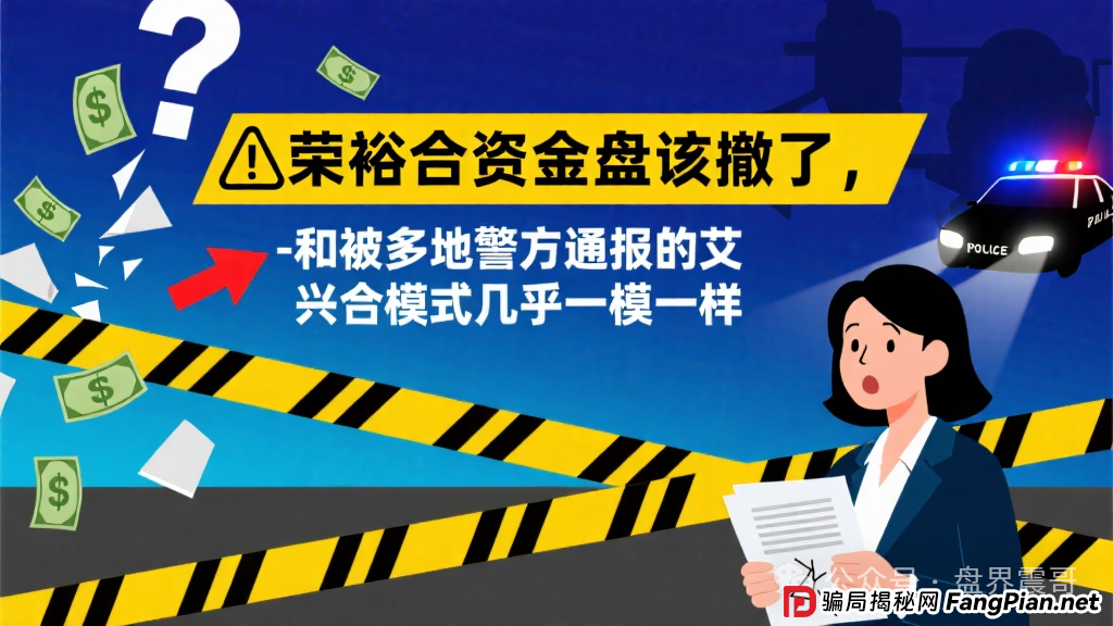 荣裕合资金盘该撤了，和被多地警方通报的艾兴合模式几乎一模一样！