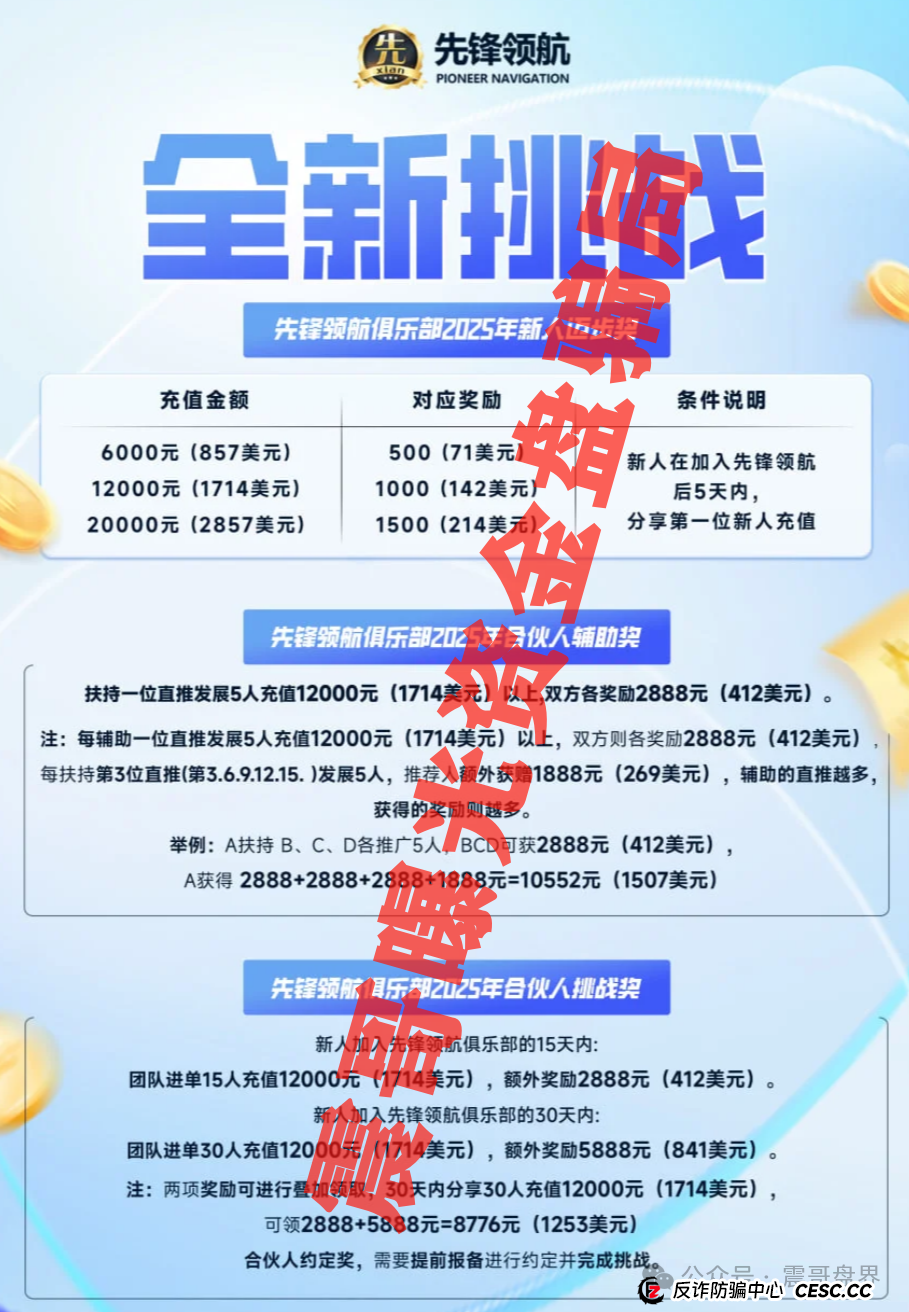 币胜客（先锋领航俱乐部）大量单割会员，操盘手圈钱过亿，即将崩盘