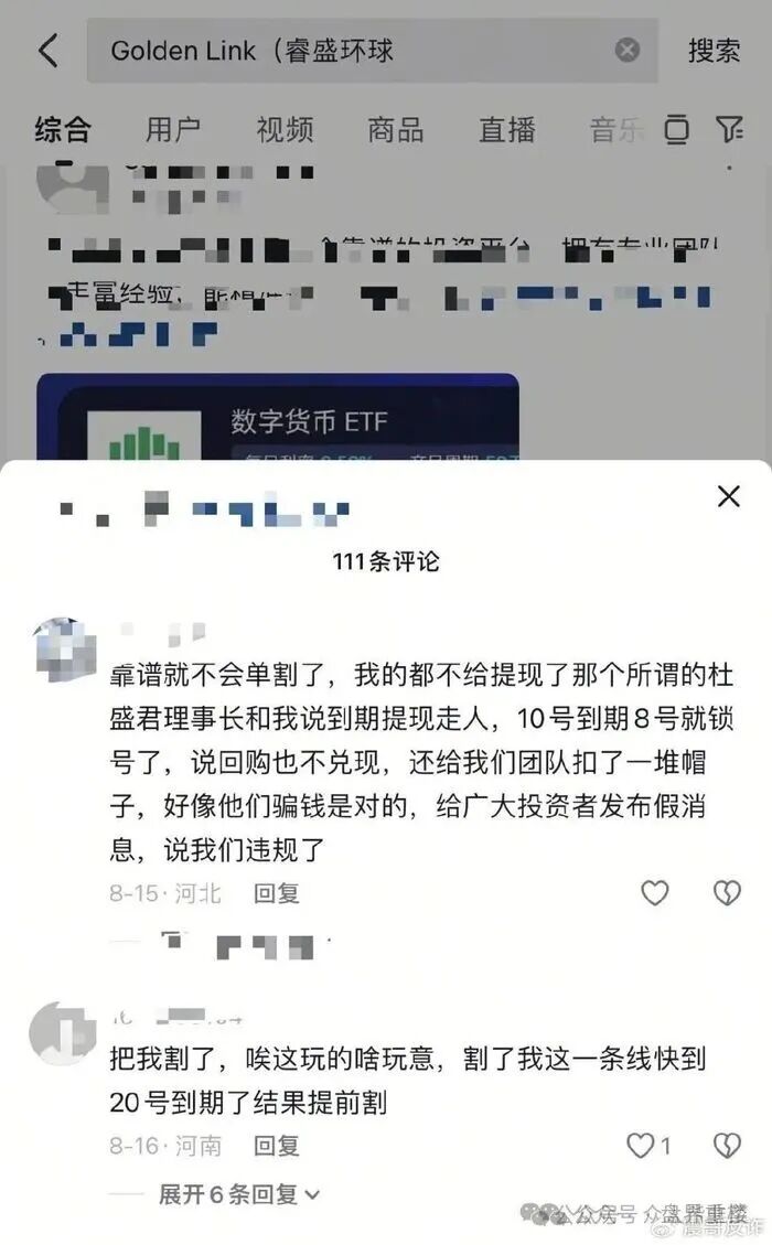 Golden Link（睿盛环球）资金盘骗局，目前泡沫巨大，高度预警，即将崩盘跑路！