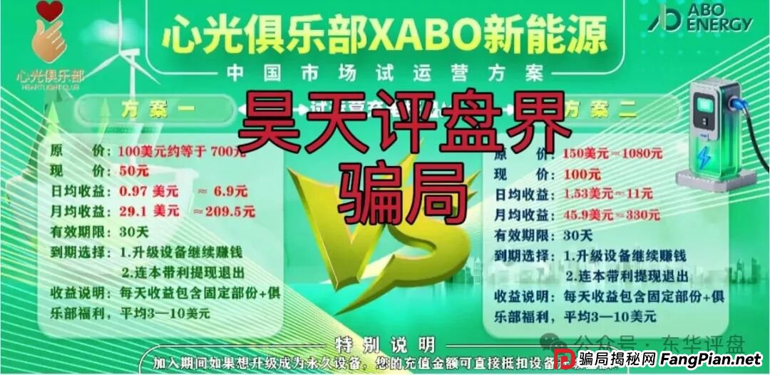 心光俱乐部（ABO Energy新能源）又一个冒充正规公司的分红类资金盘骗局，日收益1%，月收益30%，典型的杀猪盘，高度预警！