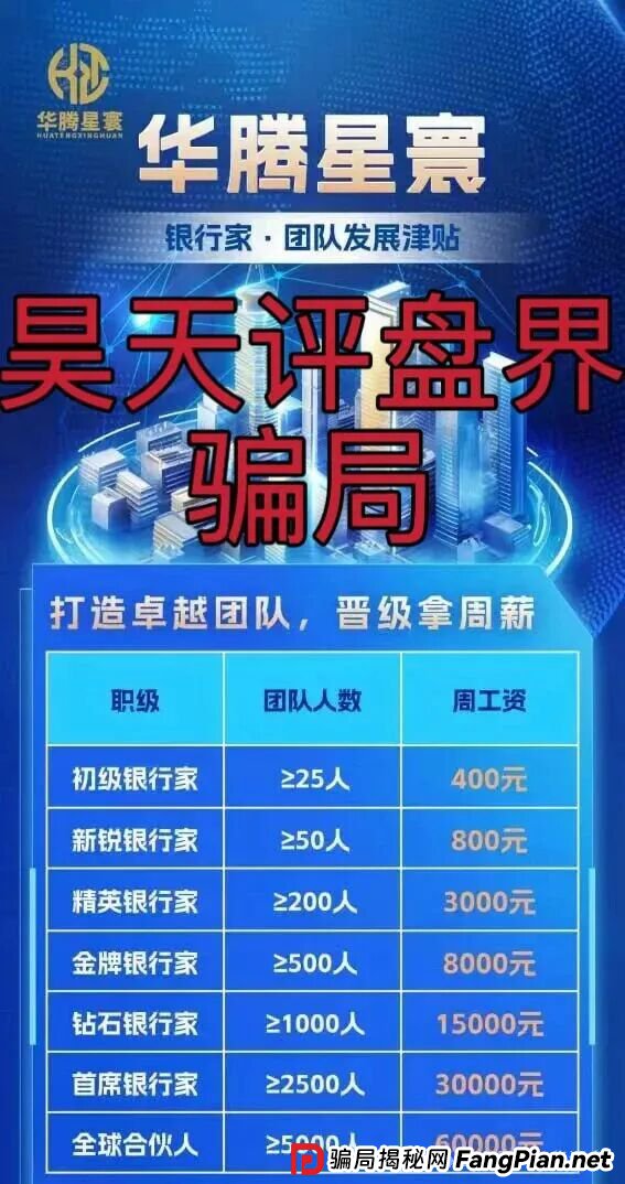华腾星寰又一个分红类资金盘骗局，典型的杀猪盘，看见一定要远离！