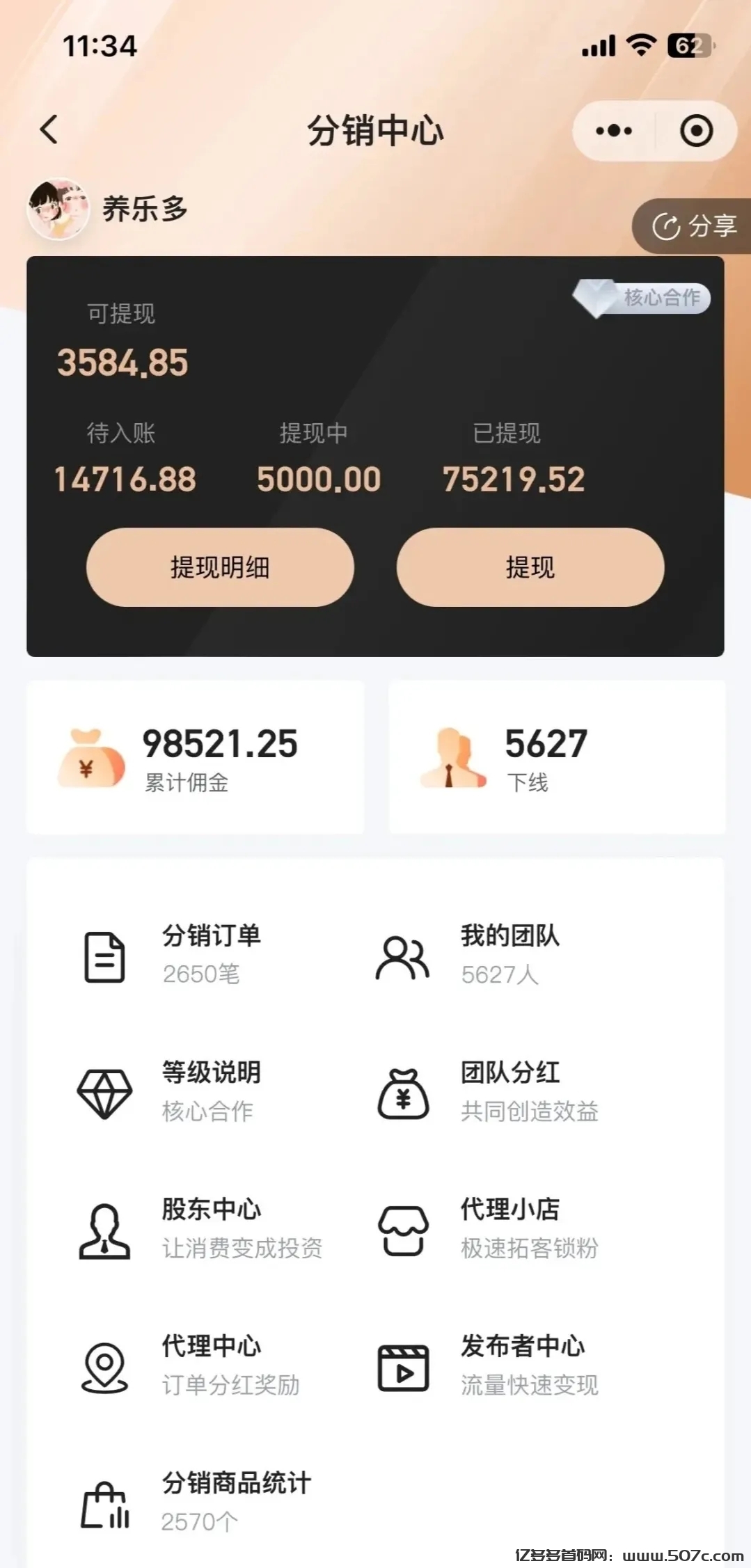 特能赚自动售货平台,用户每完成一単即可获得2米 特能赚自动售货平台,用户每完成一単即可获得2米