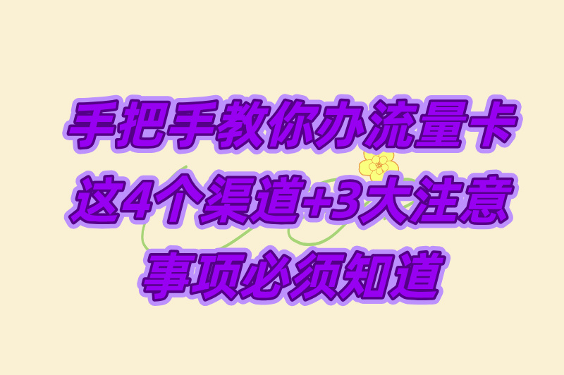 流量卡在那里办理？线上线下对比，看完秒懂！(2)