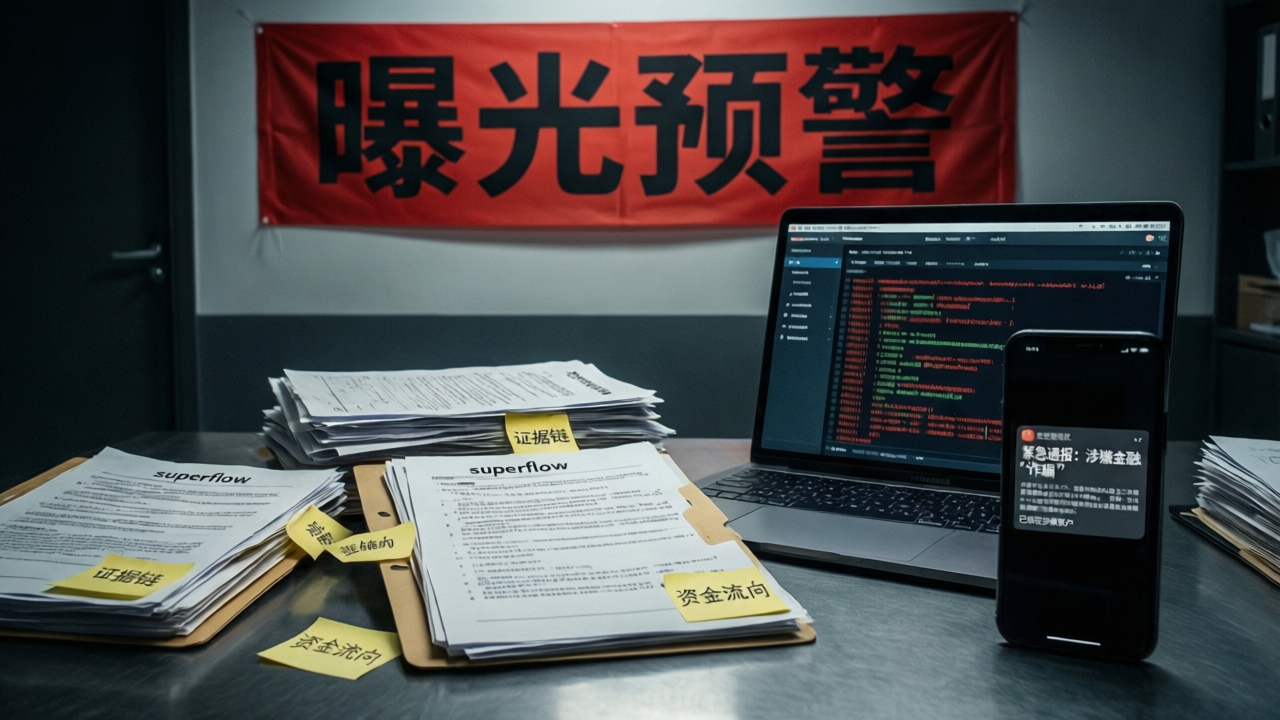 SuperFlow量化盘已兑付异常，AI包装的资金集资运作模式崩盘路径